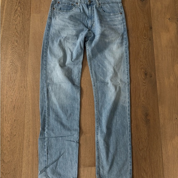 Levi’s men’s 505 medium light wash straight leg jeans denim pants size 34 x 34 - Picture 3 of 5